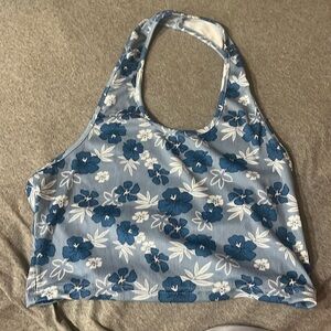 Blue flower top size medium